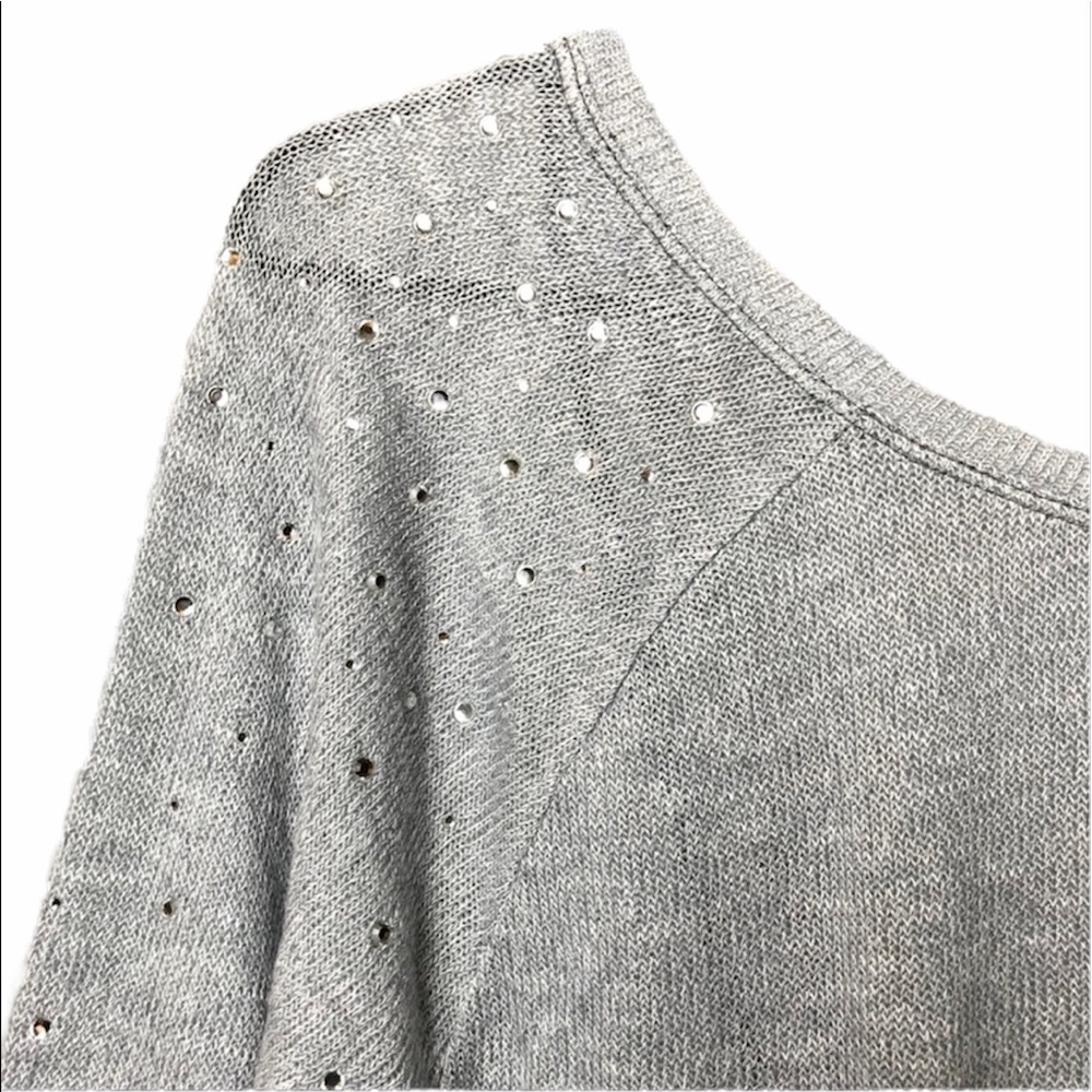 VS PINK rhinestone sheer knit sweater